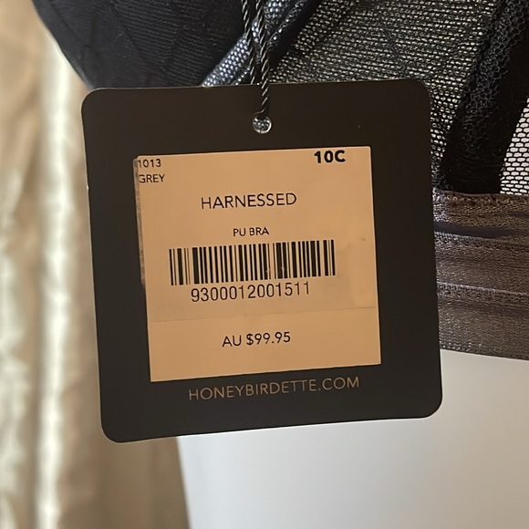 Honey Birdette Vintage Harnessed Grey 3 PC Set - Picture 11 of 11